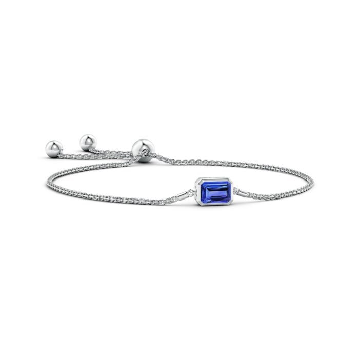 8x6mm aaa tanzanite white gold bracelet