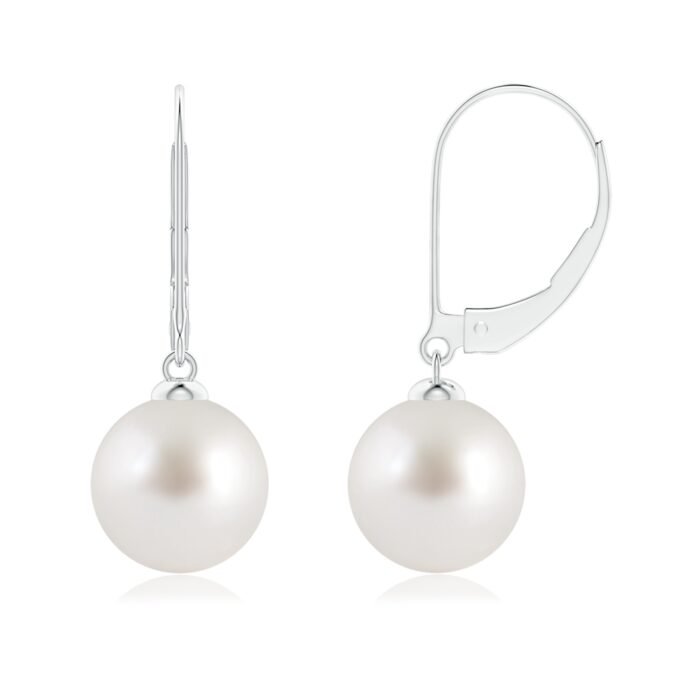 9mm aaa south sea cultured pearl white gold earrings 6