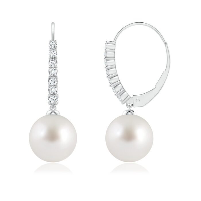 9mm aaa south sea cultured pearl white gold earrings 2 4