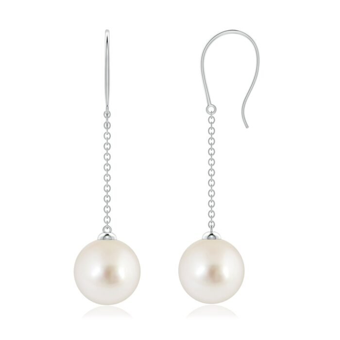 9mm aaaa south sea cultured pearl p950 platinum earrings
