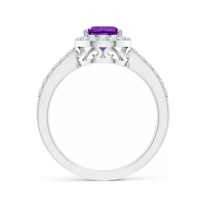 9x6mm aaaa amethyst white gold ring 2