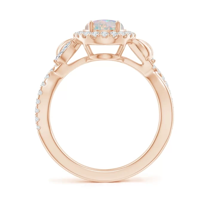 9x7mm aaaa opal rose gold ring 2
