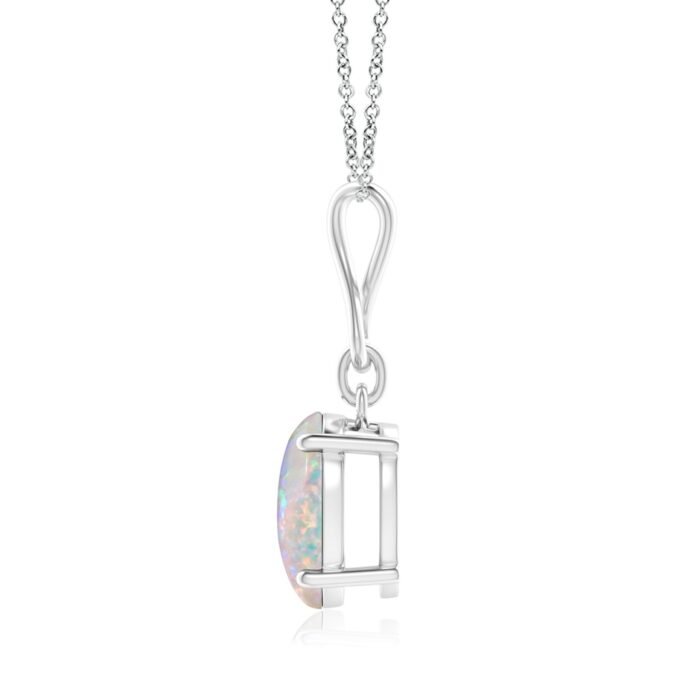 10x8mm aaaa opal white gold pendant 2