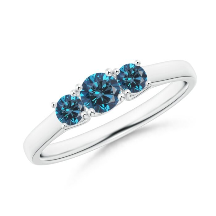 4mm aaa enhanced blue diamond white gold ring 1
