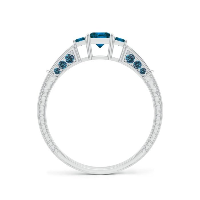 4mm aaa enhanced blue diamond white gold ring 2