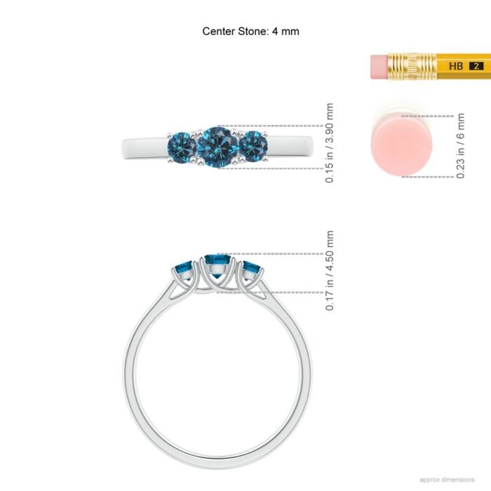 4mm aaa enhanced blue diamond white gold ring 5