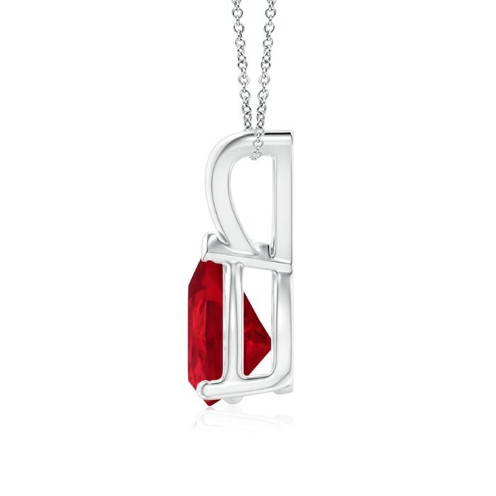 8x6mm aaa ruby white gold pendant 2