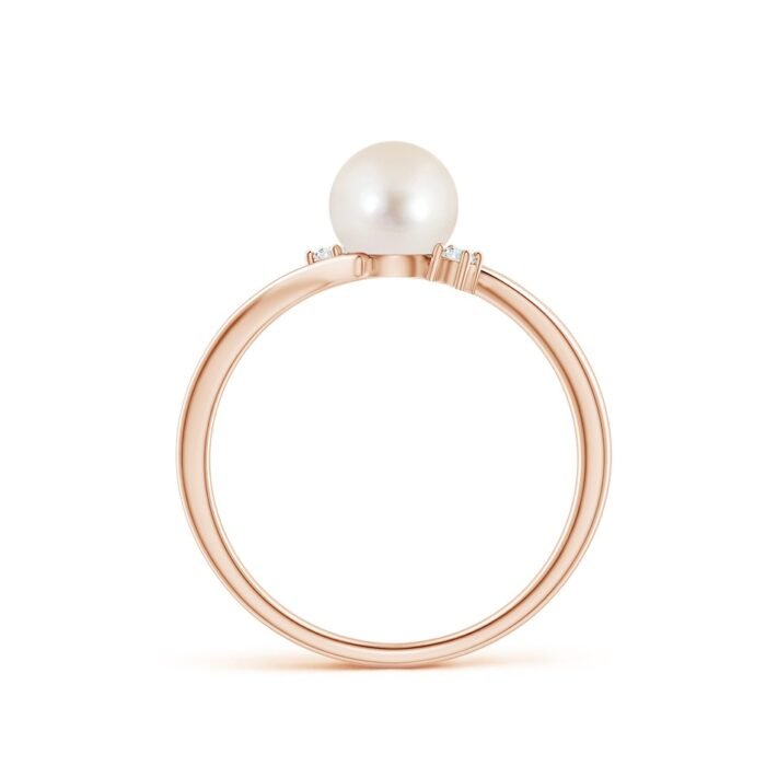 6mm aaaa freshwater cultured pearl rose gold ring 2