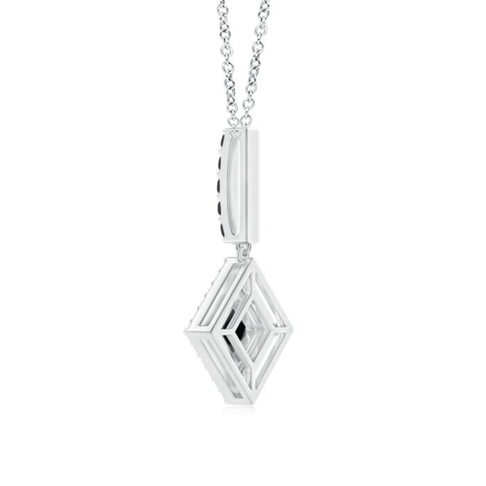 4.4mm aa enhanced black diamond white gold pendant 3