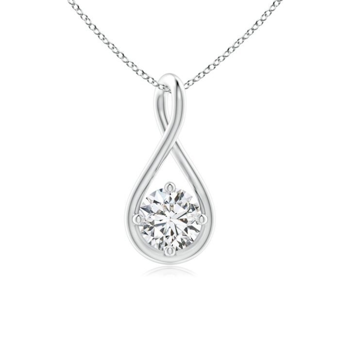 4.4mm hsi2 diamond white gold pendant